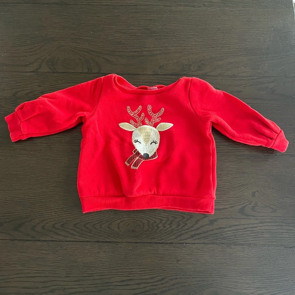 Baby Reindeer Sweater & Pants Outfit (9M)